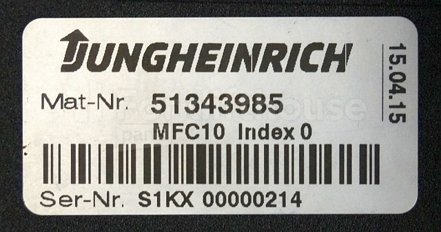 ECU voor Intern transport Jungheinrich 51343985 MFC10 Index 0 from EKS110 year 2015 sn. S1KX00000648: afbeelding 2