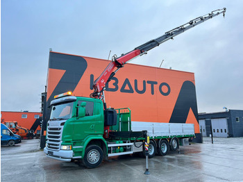 Vrachtwagen met open laadbak SCANIA G 490