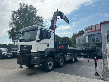 Nieuw Kraanwagen, Vrachtwagen met open laadbak MAN TGS 41.520 8x8 mit Fassi Ladekran F710RA.2.26: afbeelding 2