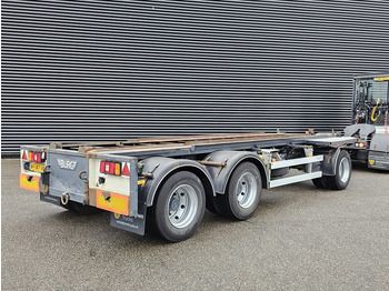 Containertransporter/ Wissellaadbak aanhangwagen Burg BPA 10-18 ARXXX / LIFT AXLE / CONTAINER: afbeelding 2