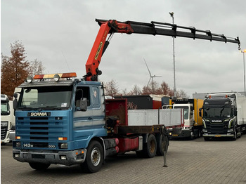 Vrachtwagen met open laadbak SCANIA R143