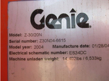 Knikarmhoogwerker Genie Z 30/20 N: afbeelding 5