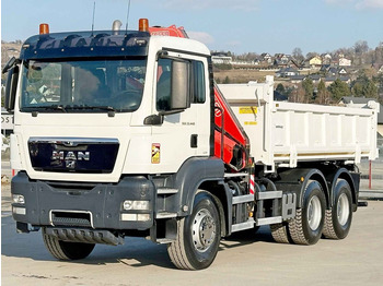 Kipper vrachtwagen, Kraanwagen MAN TGS 33.440 * FASSI F155A.0.22/ FUNK *6x4: afbeelding 3