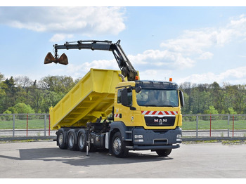 Kipper vrachtwagen, Kraanwagen MAN TGS 35.440 * HIAB 122 B-3 DUO / 8x4: afbeelding 2