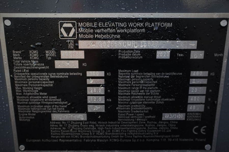 Telescoophoogwerker XCMG XGS28E Valid inspection, *Guarantee! Diesel, 4x4 D: afbeelding 6