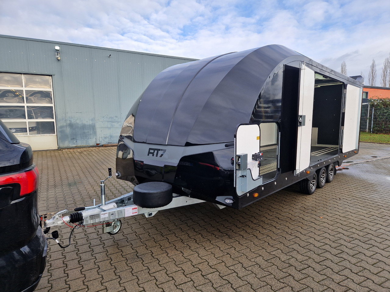 Autotransport aanhangwagen BJT Race Transporter 7 397-6023-35-3-10-B 600x228x189cm black Alufelgen Tridem 3500kg: afbeelding 8