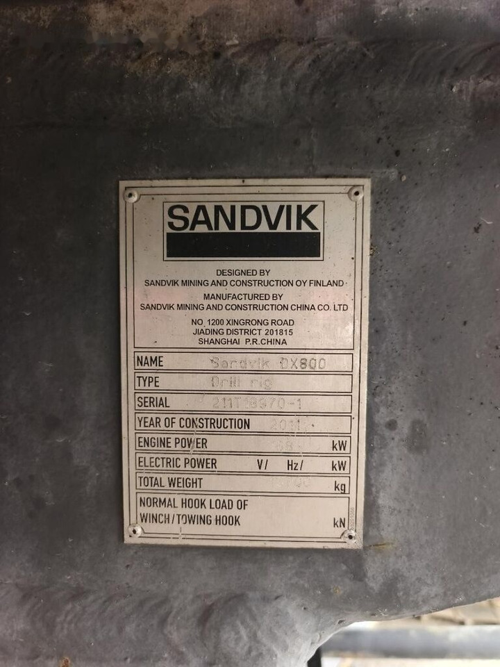 Boormachine Sandvik DX800: afbeelding 9