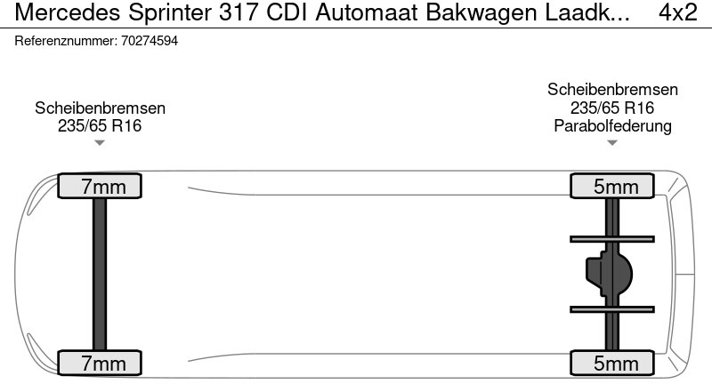 Leasing Mercedes-Benz Sprinter 317 CDI Automaat Bakwagen Laadklep Camera Airco MBUX Koffer Meubelbak 20m3 Airco Mercedes-Benz Sprinter 317 CDI Automaat Bakwagen Laadklep Camera Airco MBUX Koffer Meubelbak 20m3 Airco: afbeelding 20