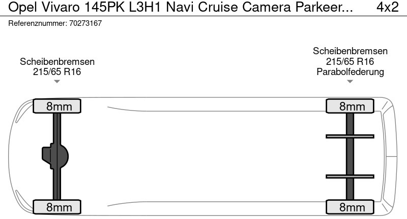 Kleine bestelwagen Opel Vivaro 145pk L3H1 Navi Cruise Camera Parkeersensoren Airco L3 5m3 Airco Cruise control: afbeelding 19