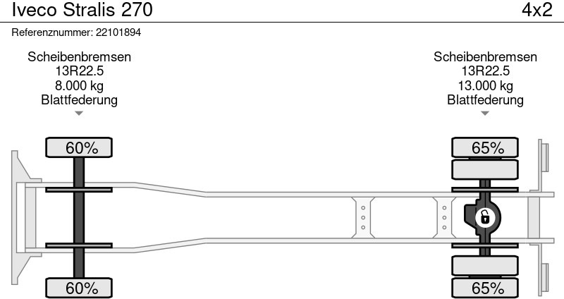 Kipper vrachtwagen, Kraanwagen Iveco Stralis 270: afbeelding 16