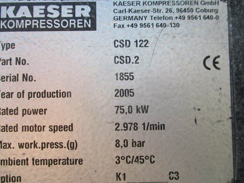 Luchtcompressor Kaeser CSD 122: afbeelding 9