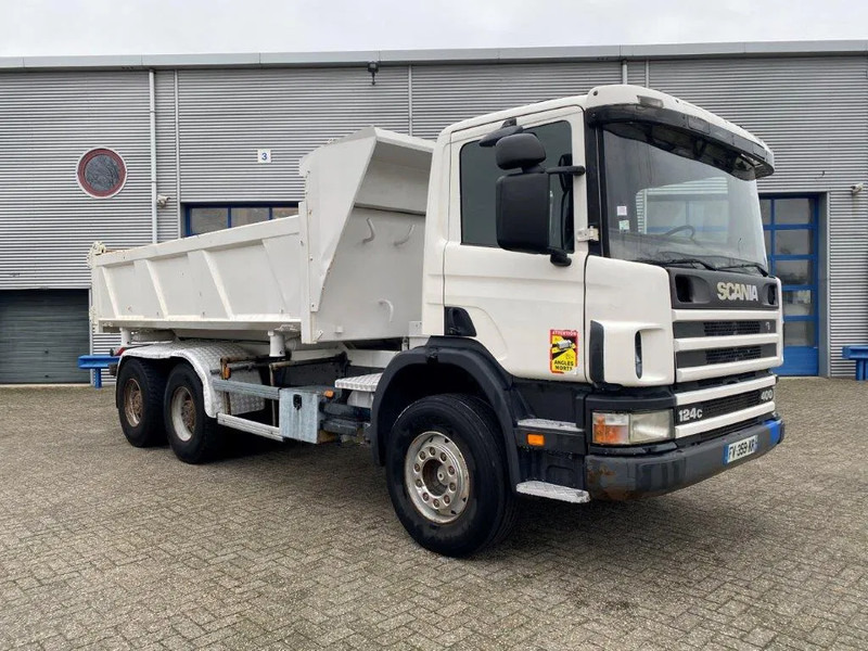 Kipper vrachtwagen Scania 124-400 / 6X4 / RETARDER / BIG AXLE / FULL STEEL / 2SIDE TIPPER / TUV:02-04-2025 / OLD TACHO / AIRCO / MANUAL / EURO-2 / 2000: afbeelding 6