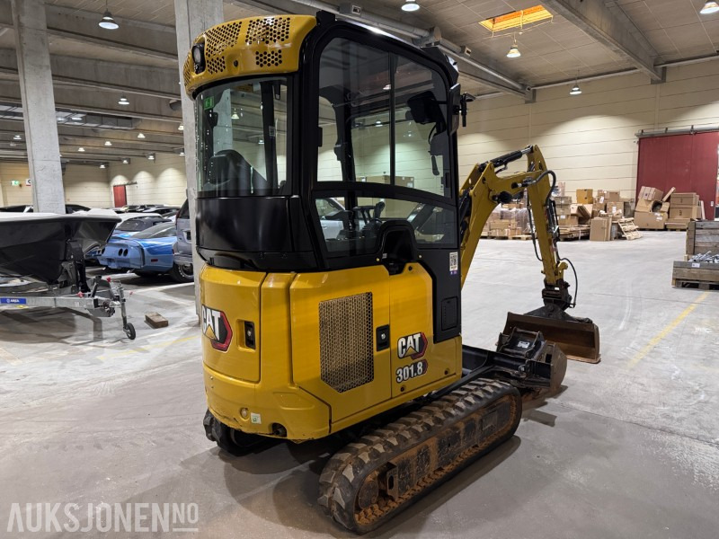 Minigraafmachine 2022 Cat 301.8 minigraver med 3 skuffer: afbeelding 6