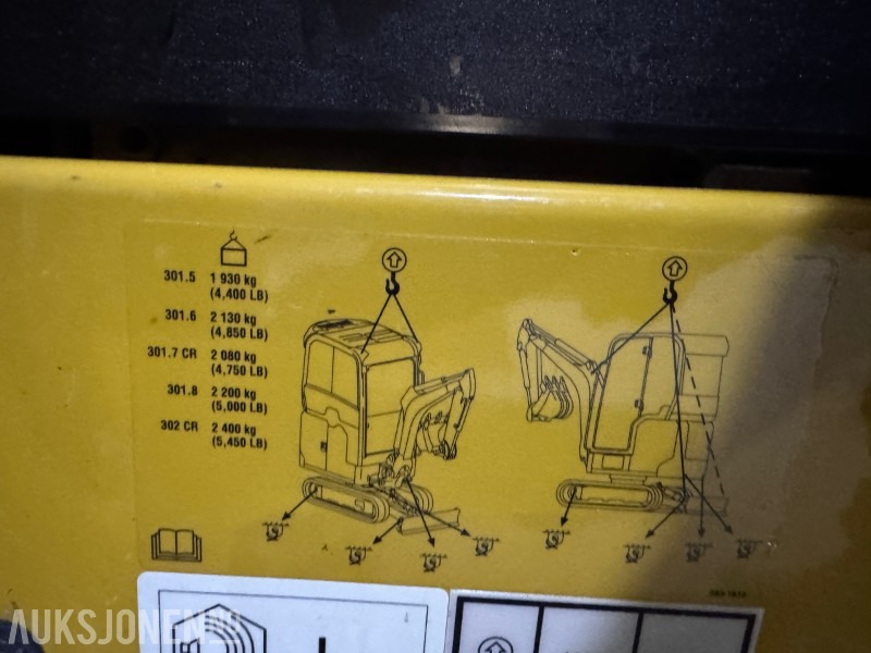 Minigraafmachine 2022 Cat 301.8 minigraver med 3 skuffer: afbeelding 15