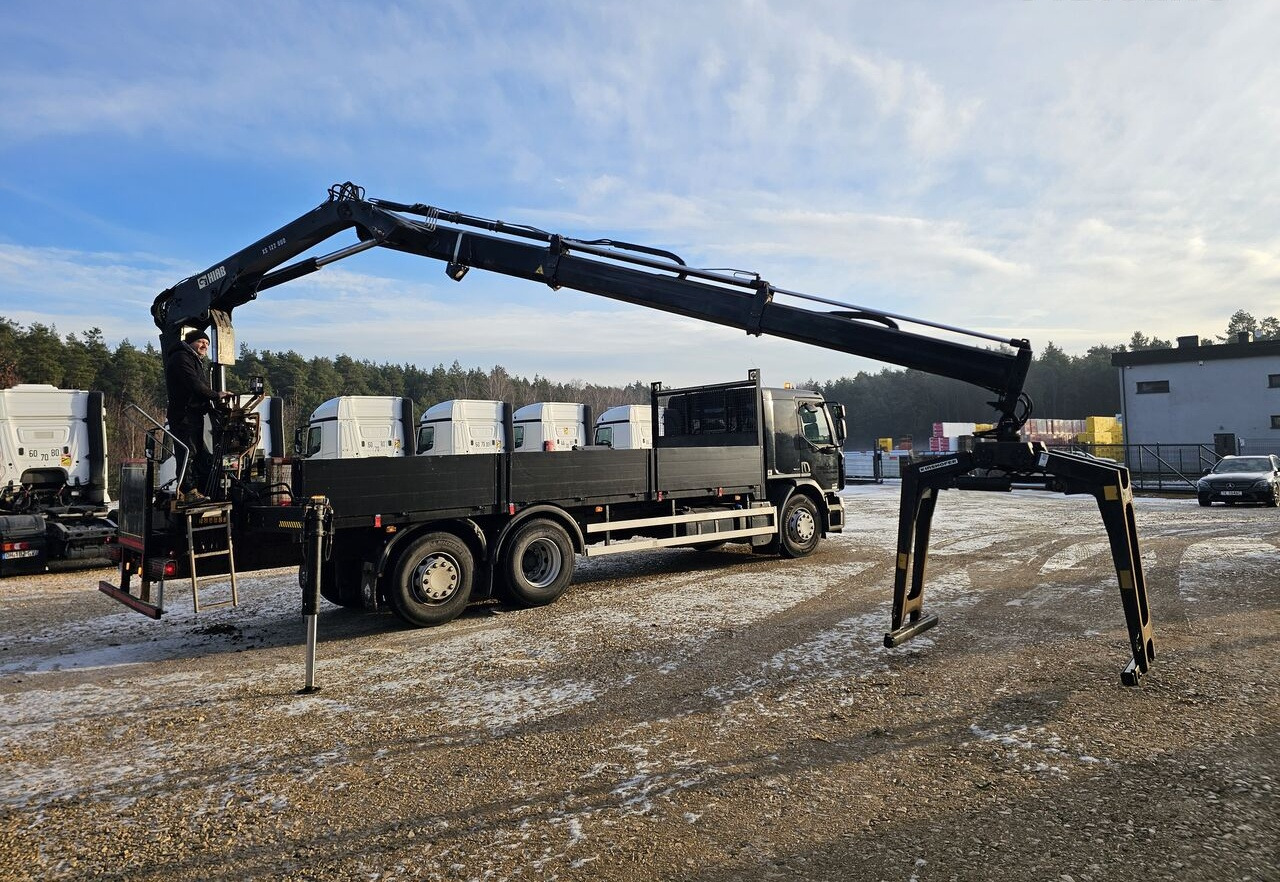 Vrachtwagen met open laadbak, Kraanwagen Renault Premium 380DXI EEV / CRANE HIAB 122B-2 DUO / 2013: afbeelding 16