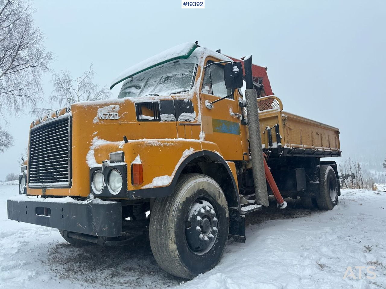 Vrachtwagen met open laadbak, Kraanwagen Volvo N720: afbeelding 45