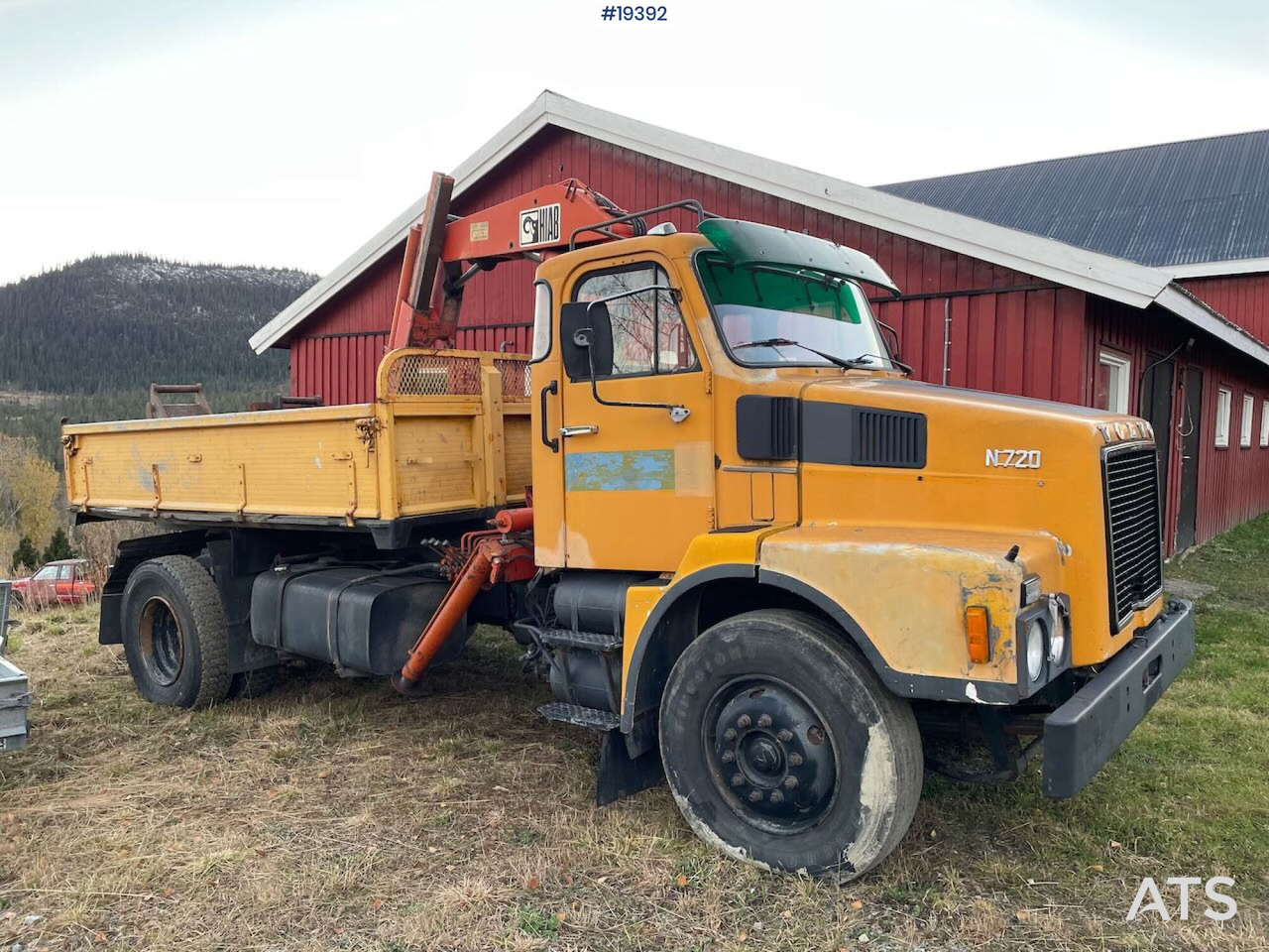 Vrachtwagen met open laadbak, Kraanwagen Volvo N720: afbeelding 27