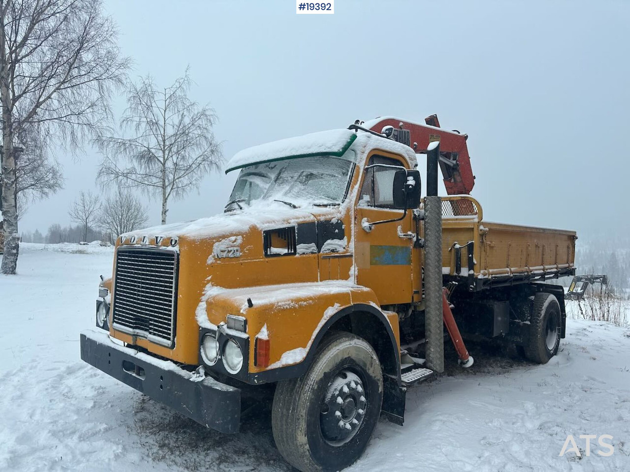 Vrachtwagen met open laadbak, Kraanwagen Volvo N720: afbeelding 46