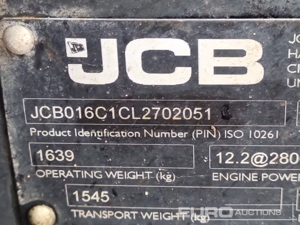 Minigraafmachine 2020 JCB 16C-1: afbeelding 47