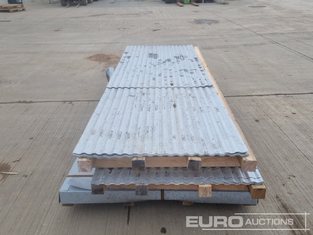 Bouwmaterieel Corrugated Roofing Sheets (2 Pallets of), 4' x 10' Metal Sheets (1 Pallet of): afbeelding 8