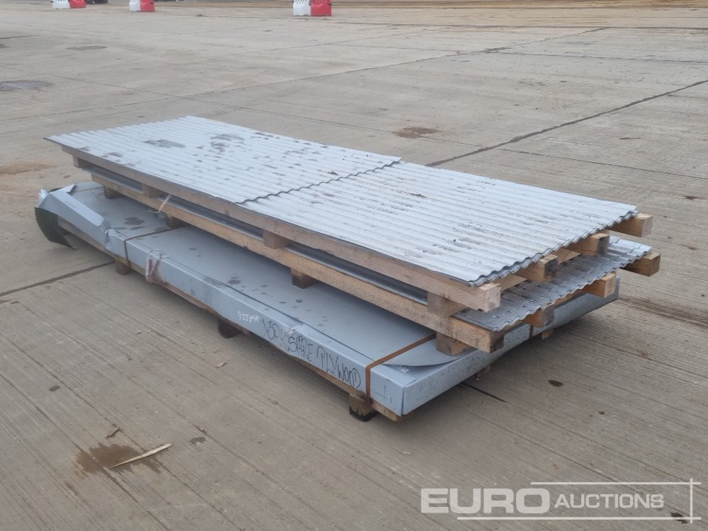 Bouwmaterieel Corrugated Roofing Sheets (2 Pallets of), 4' x 10' Metal Sheets (1 Pallet of): afbeelding 7