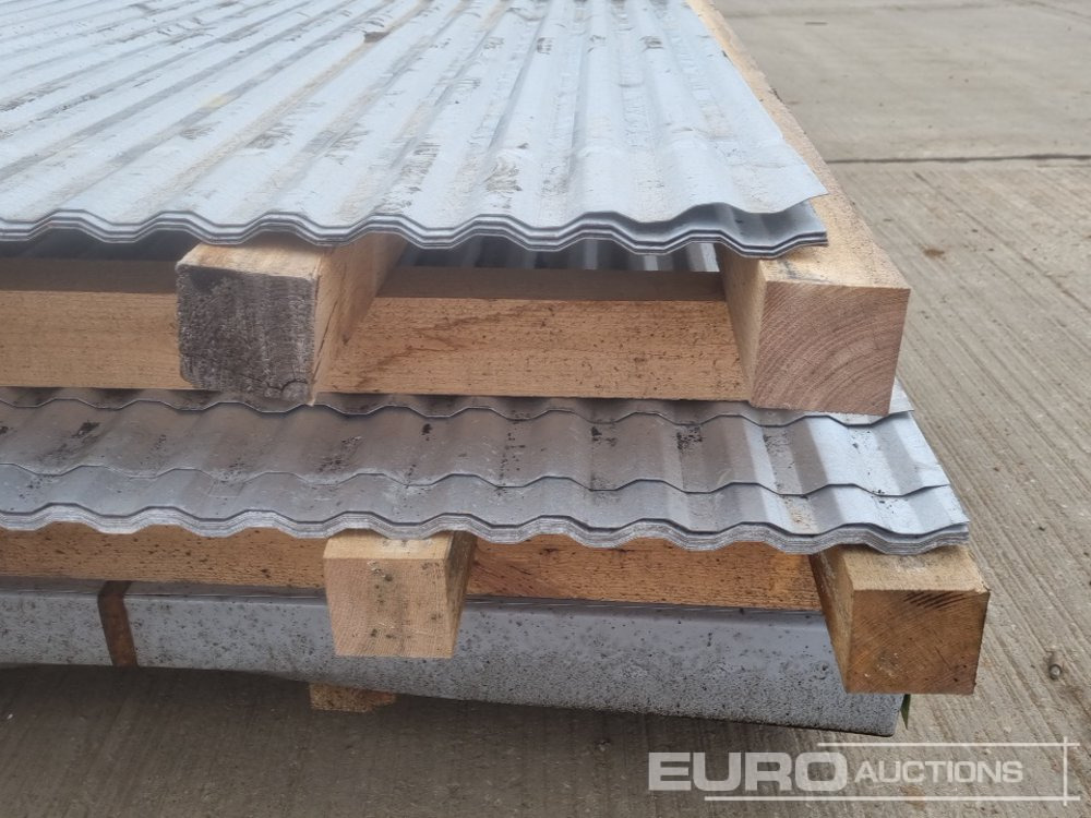 Bouwmaterieel Corrugated Roofing Sheets (2 Pallets of), 4' x 10' Metal Sheets (1 Pallet of): afbeelding 9