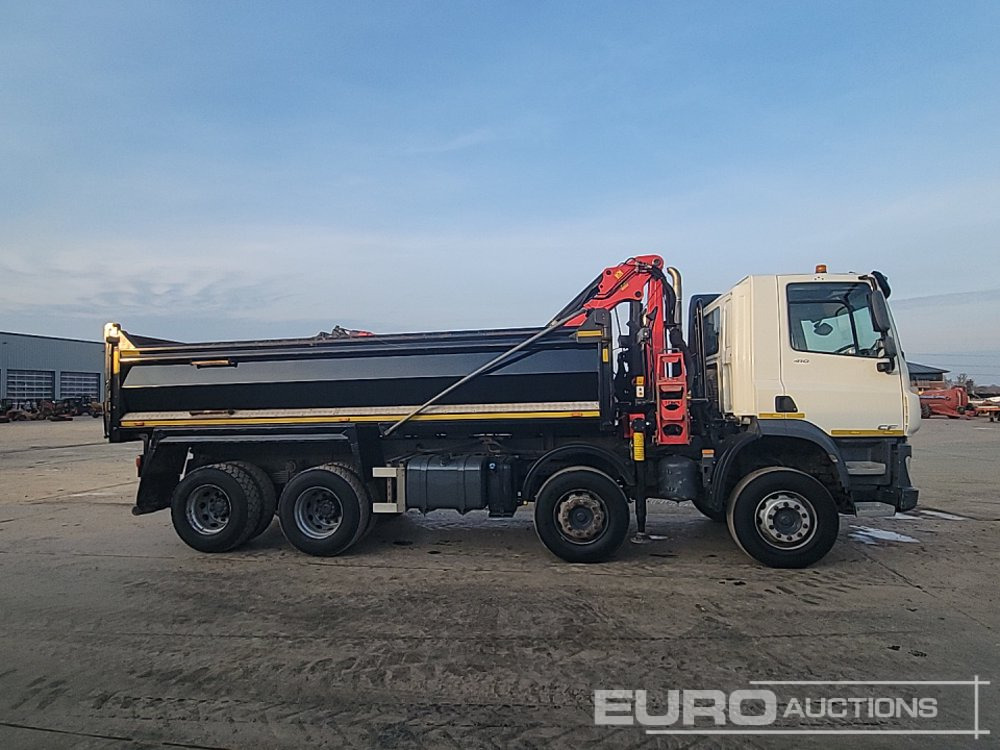 Kipper vrachtwagen, Kraanwagen DAF CF410: afbeelding 6